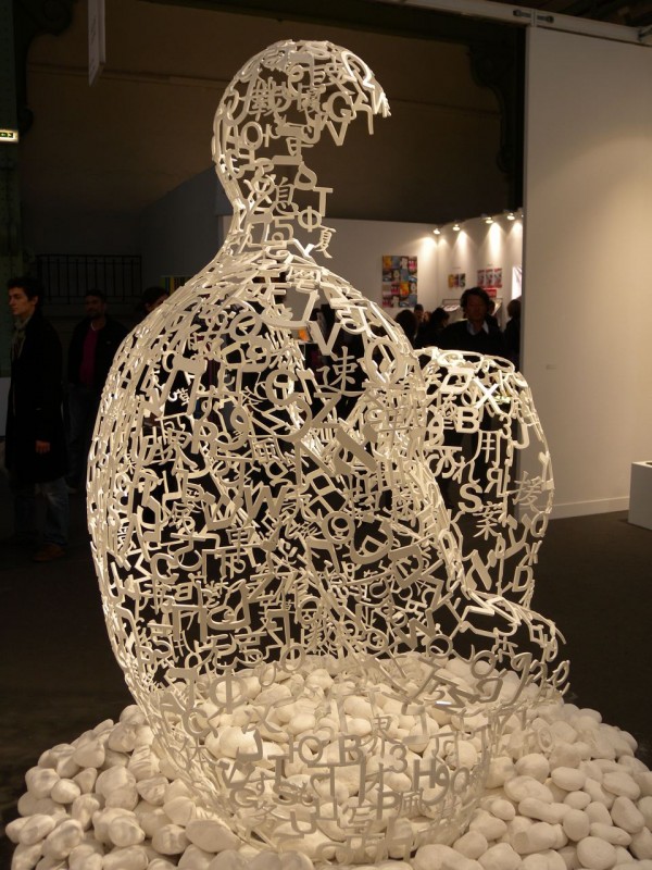 Galerie lelong Paris. Jaume Plensa, "L'Âme des mots", 2009