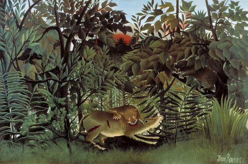 Rousseau Hungry Lion